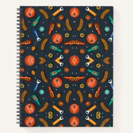 Spiral notebook with a Halloween-themed cover Notitieboek