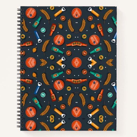 Spiral notebook with a Halloween-themed cover Notitieboek (Voorkant)