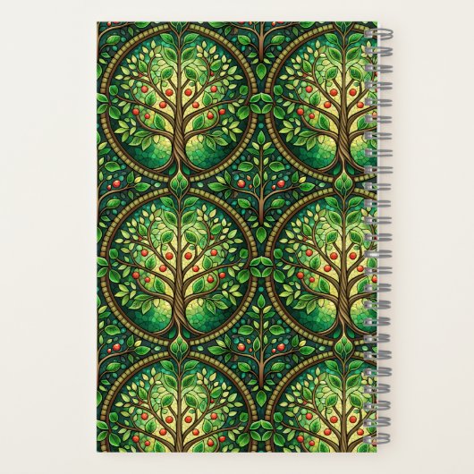 Spiral notebook with a vibrant design notitieboek (Achterkant)