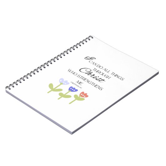 Spiral Notebook With Bible Verse Notitieboek (Linkerzijde)