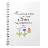 Spiral Notebook With Bible Verse Notitieboek (Voorkant)