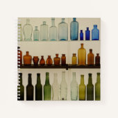Spiral Notebook with Glass Bottle Design Notitieboek (Voorkant)