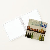 Spiral Notebook with Glass Bottle Design Notitieboek (Binnen)