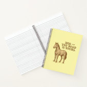 Spiral Notebook with motivational text and horse Notitieboek (Binnen)