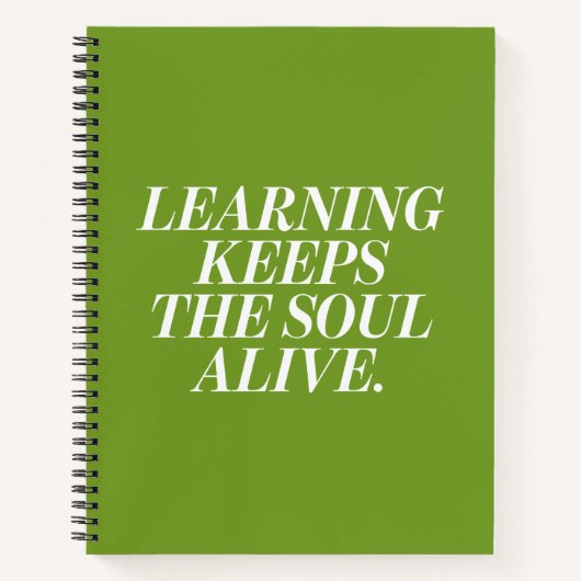 Spiral Notebook with motivational text Notitieboek (Voorkant)