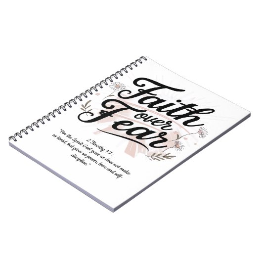 Spiral Notebook with Psalm 56:3-4 Bible Verse Notitieboek (Linkerzijde)