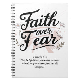 Spiral Notebook with Psalm 56:3-4 Bible Verse Notitieboek