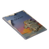 Spiral Notebook with Roaring Lion Design Papercut Notitieboek (Rechterzijde)