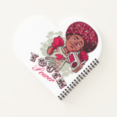 Spiral Notebook – YOUTH Power Afro & Boombox Urban Notitieboek (Achterkant)