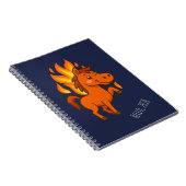 Spiral Notebooks with a red horse Notitieboek (Rechterzijde)