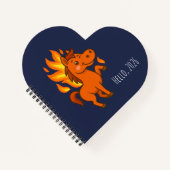 Spiral Notebooks with a red horse Notitieboek (Voorkant)