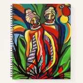 Spiral Notitieboek African Women Parrot (Voorkant)