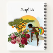 Spiral Notitieboek Afrikaanse Rozen Floral (Achterkant)