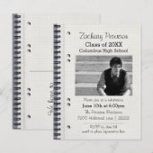 Spiral Notitieboek - Afstuderen Aankondiging Brief (Voorkant / Achterkant)