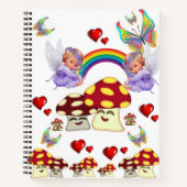 Spiral Notitieboek Angel paddenstoel Butterfly Hec (Voorkant)