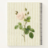 Spiral Notitieboek Beige Roos Floral (Achterkant)