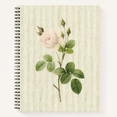 Spiral Notitieboek Beige Roos Floral (Voorkant)