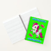 Spiral Notitieboek Blue Hearts Unicorn Green (Binnen)