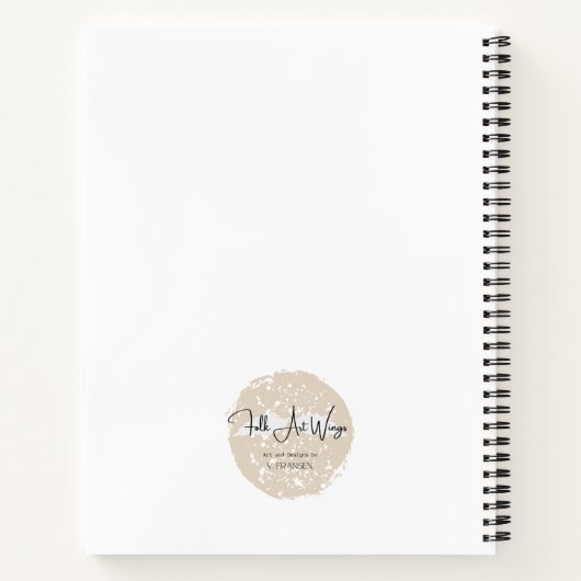 Spiral Notitieboek Blue "Junk Journaling Junkie" (Achterkant)