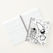 Spiral Notitieboek Coloring Astronaut (Binnen)