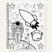 Spiral Notitieboek Coloring Astronaut (Voorkant)