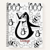 Spiral Notitieboek Coloring Penguin (Voorkant)