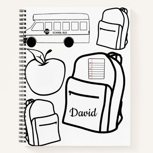 Spiral Notitieboek Colour Backpack (Voorkant)