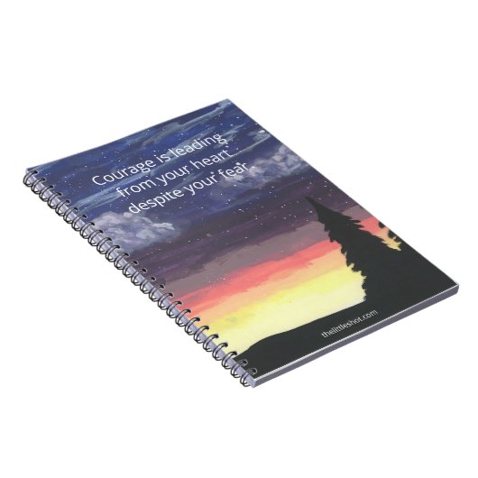 Spiral Notitieboek - Courage quote, Little Shot (Rechterzijde)