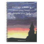 Spiral Notitieboek - Courage quote, Little Shot (Voorkant)