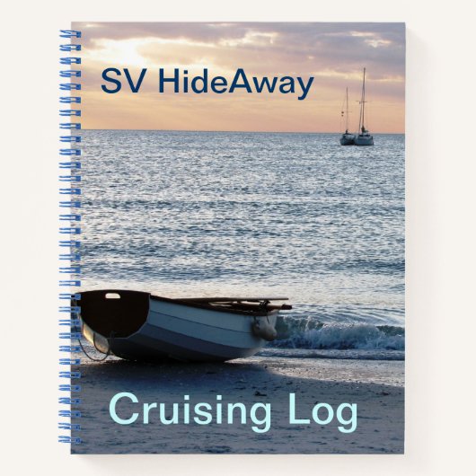 Spiral Notitieboek cruising Sailing Hideaway (Voorkant)
