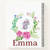 Spiral Notitieboek Elephant Floral (Achterkant)