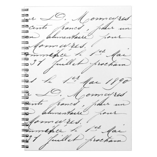 Spiral Notitieboek - Frans voorbeeld voor handschr (Voorkant)
