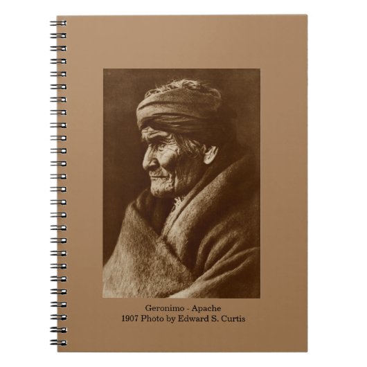 Spiral Notitieboek Geronimo door Edward S. Curtis (Voorkant)