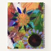 Spiral Notitieboek in Abstract Bloemen Design (Achterkant)