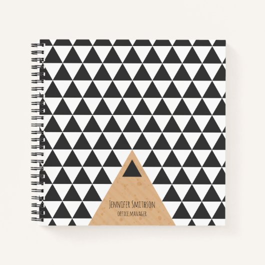 Spiral Notitieboek in moderne geometrische stijl (Voorkant)