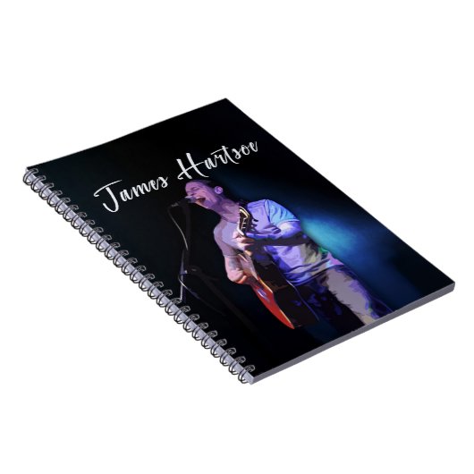 Spiral Notitieboek - James Hartsoe zingt (Rechterzijde)
