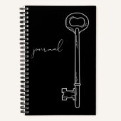 Spiral Notitieboek - Journal - Lock and Key (Voorkant)