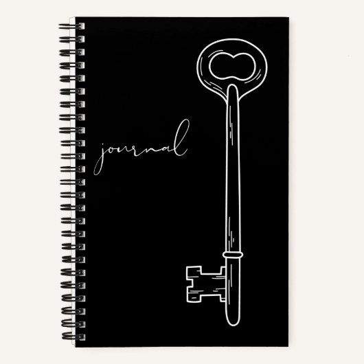 Spiral Notitieboek - Journal - Lock and Key (Voorkant)