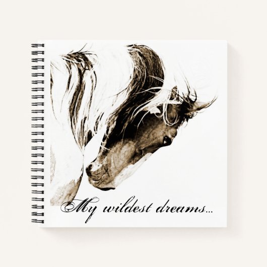 Spiral Notitieboek Journal Wild Horse Picasso Hoes (Voorkant)