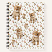 Spiral Notitieboek Kittens Floral (Voorkant)