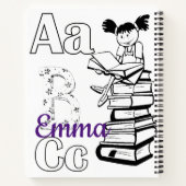 Spiral Notitieboek Kleurplaten Lezen School Boeken (Achterkant)