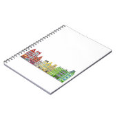 Spiral Notitieboek - Kleurrijke Amsterdamse Rijwon (Linkerzijde)