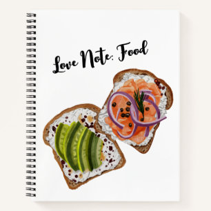 Spiral Notitieboek love food