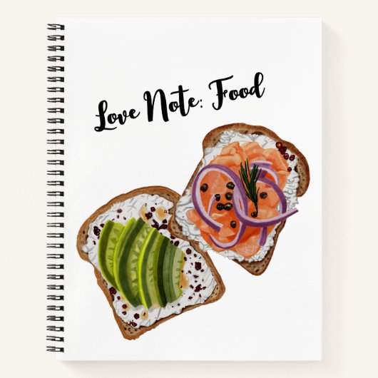 Spiral Notitieboek love food (Voorkant)