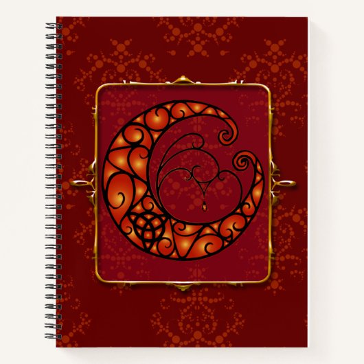 Spiral Notitieboek Lovely Moon Design (Voorkant)