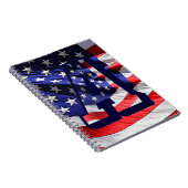 Spiral Notitieboek met Amerikaanse vlag en letter  (Rechterzijde)