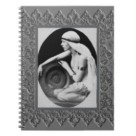 Spiral notitieboek met  danser