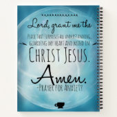 Spiral Notitieboek met een gebed voor angst (Achterkant)