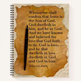 Spiral Notitieboek met KJV Bijbelvers