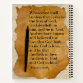 Spiral Notitieboek met KJV Bijbelvers (Achterkant)